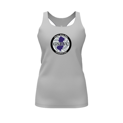 [FT0TRBGY-FYS-LOGO2] Decker Racerback Tank Top (Female Youth S, Gray, Logo 2)