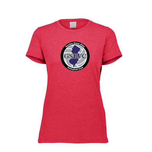 [FTSCUBRD-FAXS-LOGO2] Decker Women's Tri-Blend T-Shirt - Short Sleeve (Female Adult XS, Red, Logo 2)
