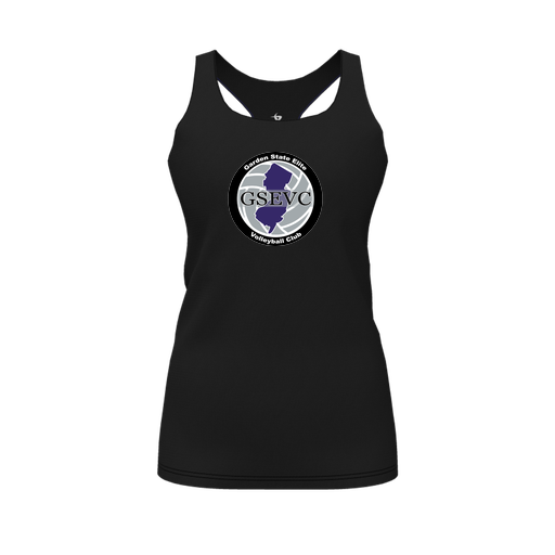 [FT0TRBBK-FYS-LOGO2] Decker Racerback Tank Top (Female Youth S, Black, Logo 2)