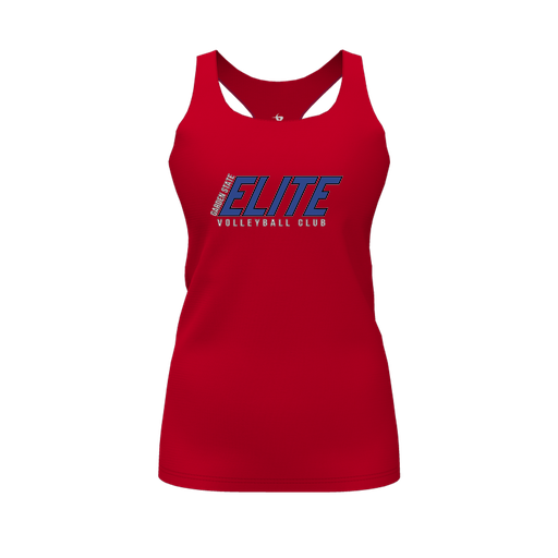 [FT0TRBRD-FYS-LOGO1] Decker Racerback Tank Top (Female Youth S, Red, Logo 1)