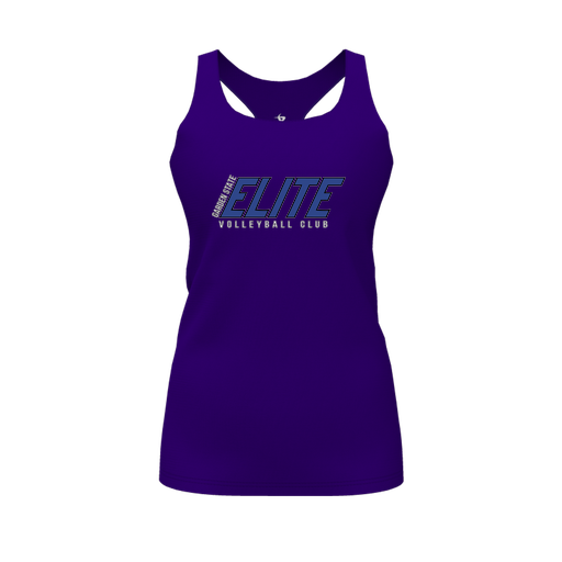 [FT0TRBPP-FYS-LOGO1] Decker Racerback Tank Top (Female Youth S, Purple, Logo 1)