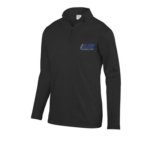 [FOLQFFBK-AS-LOGO1] Decker Men's FlexFleece 1/4 Zip (Adult S, Black, Logo 1)